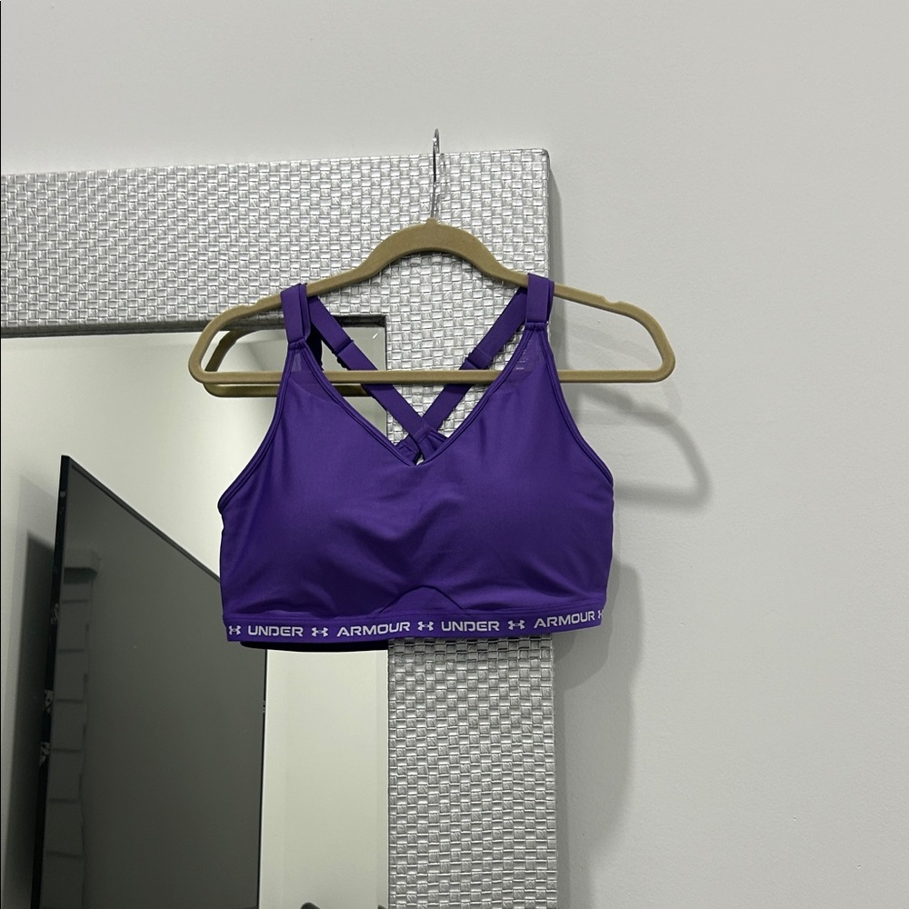 Under Armour Women's Bold Purple Sports Bra